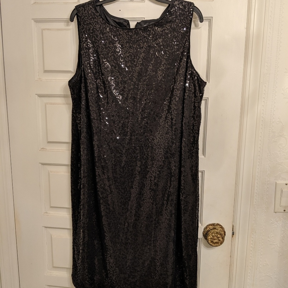 Joan Rivers Sheath Sequin Dress 20w